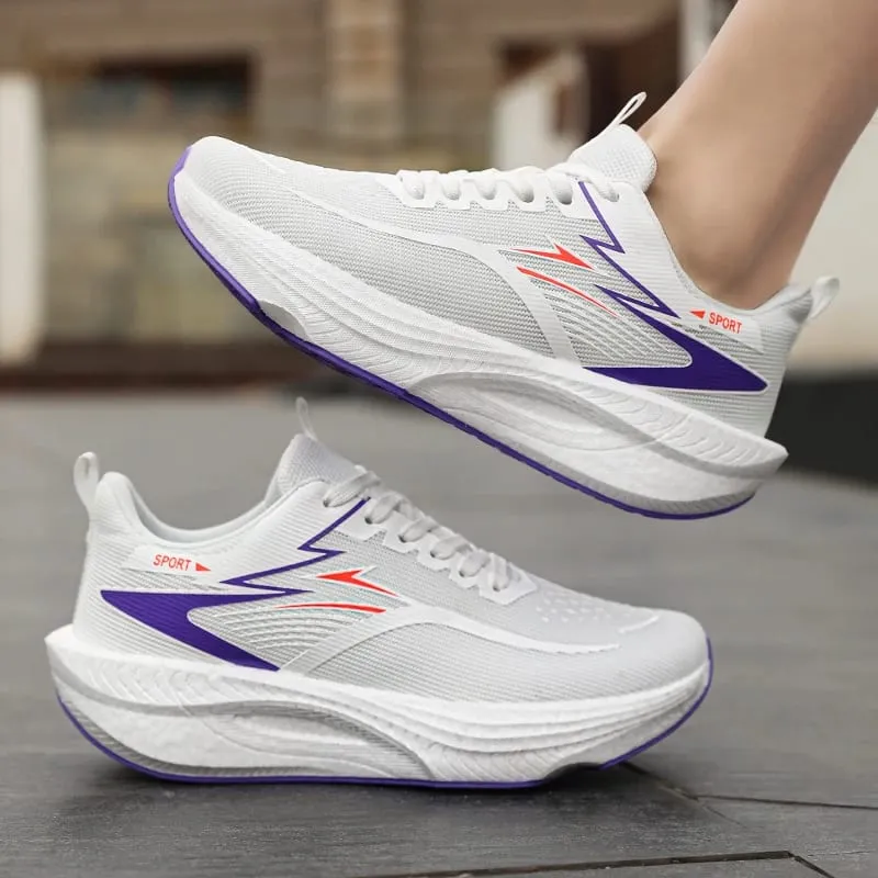 Marathon Men Sports Running Shoes Carbon Board Air Cushion Breathable Lightweight Women's Comfortable Athletic Nonskid Sneakers — image 10