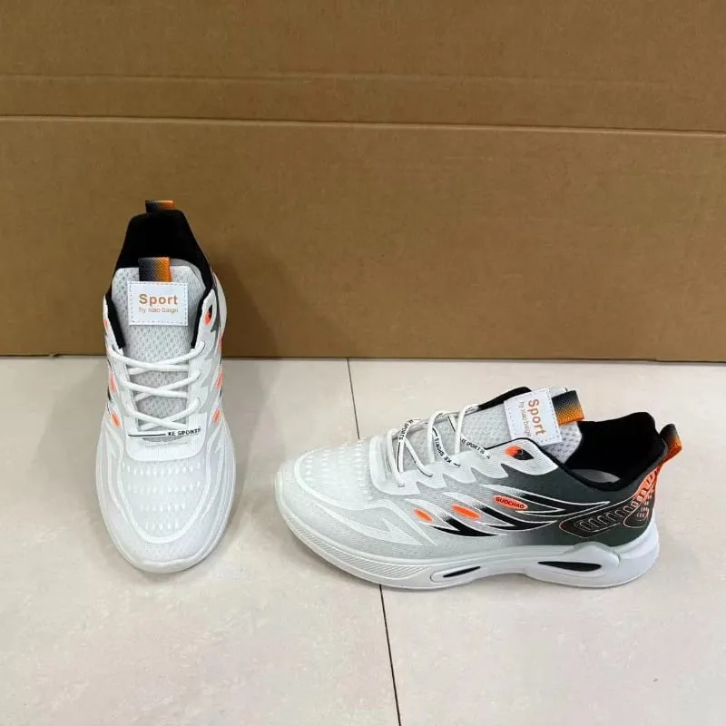 Summer Sneakers for Men Mesh Breathable Running Shoe Lace Up Trend Wear Resistant Platform Shoes Comfortable Soft Sole Men Shoes