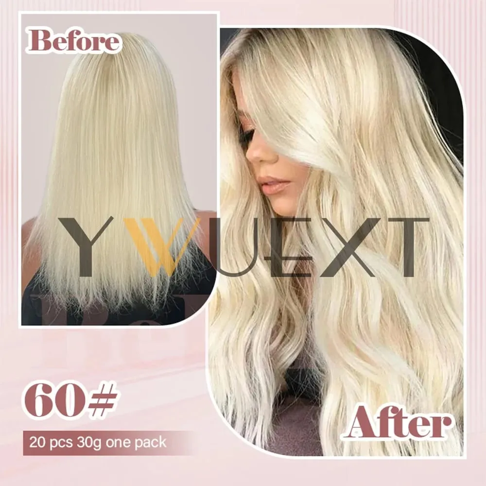 Lightweight Tape in Human Hair Extensions 12-20 inches Seamless PU Skin Weft Tape Hair Natural Straight 20pcs/pack 30G Tape Glue — image 6