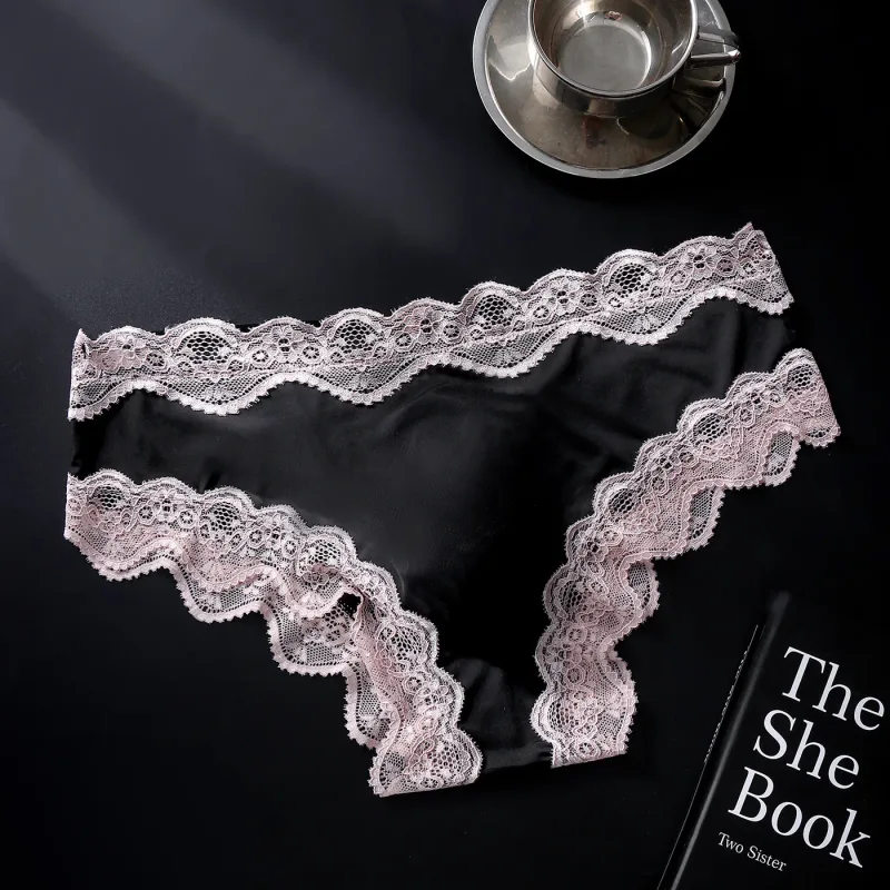 Male Full Lace Edge Briefs Back Bow Strap Ice Silk Satin Low Rise U Pouch Soft Breathable Men Underpants — image 19