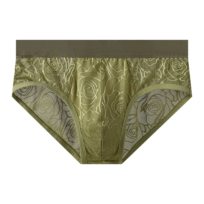 1/3PCS Summer Sexy Perspective Breathable Men's Panties Smooth Ice Silk Quick-dry Men's Briefs High Elastic Ultra-thin Underwear — image 19
