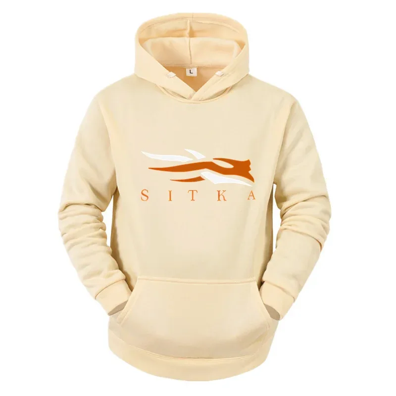 2026 New SITKA Letter Printed Fashion Men's Street Harajuku Y2K Autumn/Winter Hoodie Hip Hop Warm Sports and Leisure Clothing — image 8