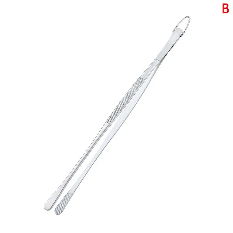 30CM Kitchen Tweezers Fine Tweezer Tongs Extra-Long Stainless Steel Cooking Tweezers For BBQ Cooking Bartending Tools