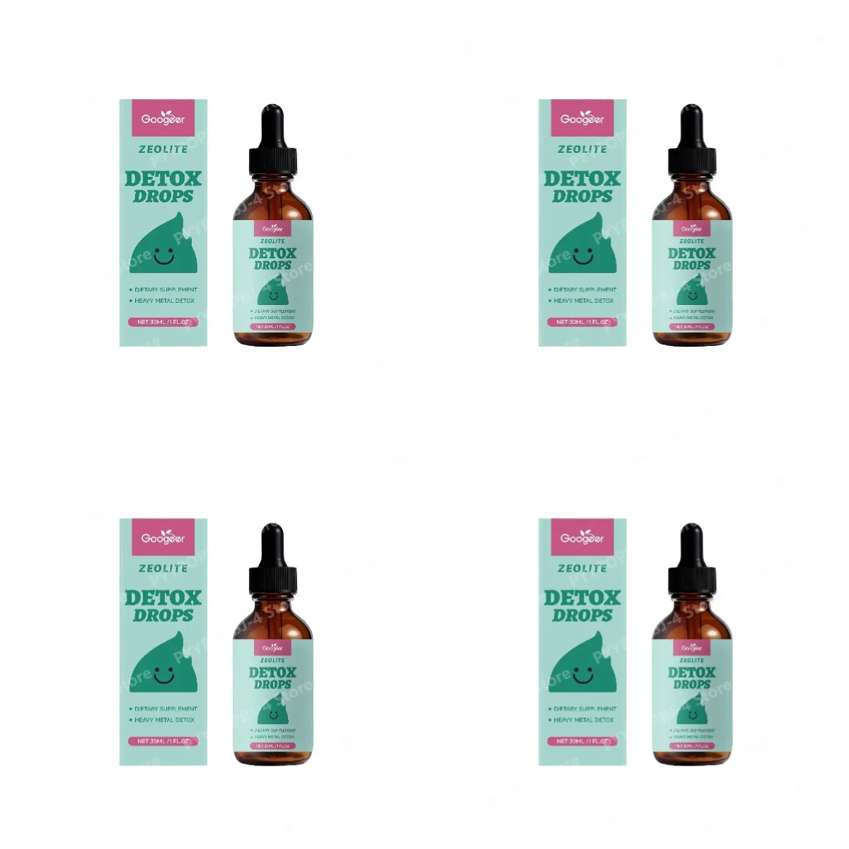 Googeer Zeolite Detox Drops 30ml Heavy Metal Support Vitamin B12 D3 Daily Cleanse Formula Non-GMO Soy-Free Dietary Supplement — image 11