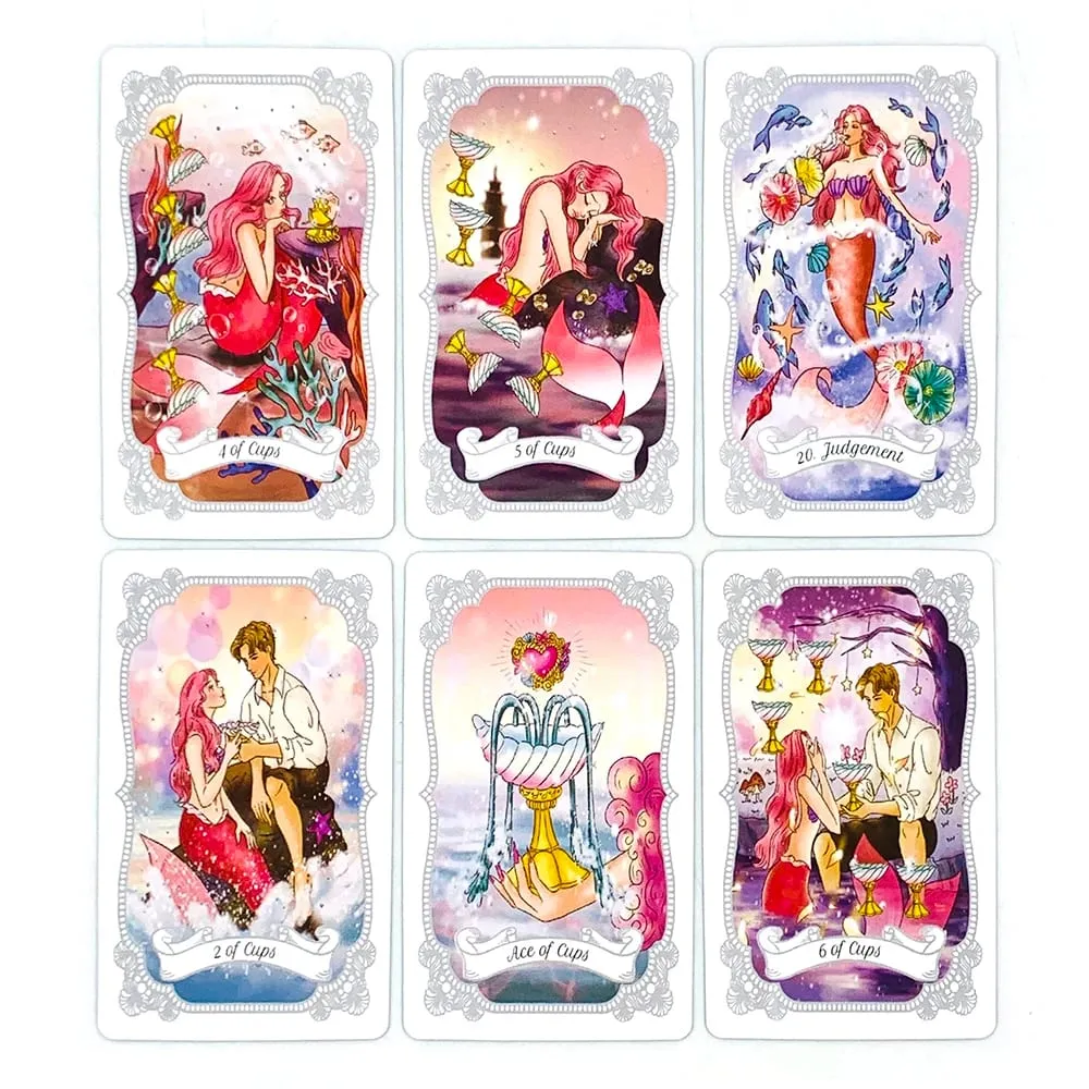 The Mermaid's Dream Tarot Cards 78 Beautiful Tarot Cards For Divination Party Game Ideal for Travel Spiritual Practices & Gift — image 4