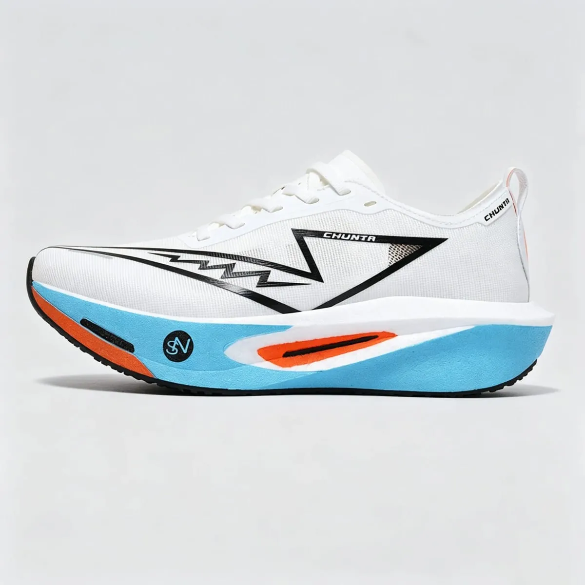 Men's Carbon Plate Breathable Mesh Running Shoes Women's Marathon Shock-Absorbing and Anti Slip Chunta Sports Shoes — image 3