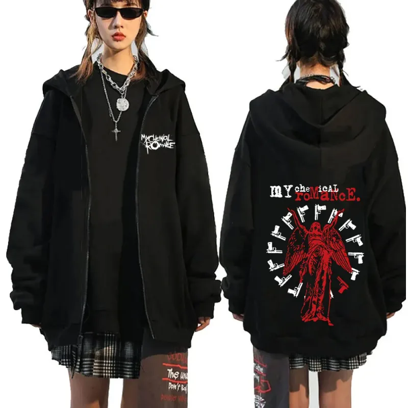 Rock Band My Chemical Romance Mcr Dead Zipper Hoodie Black Parade Punk Emo Zip Up Sweatshirt Men Fashion Vintage Hip Hop Hoodies — image 34