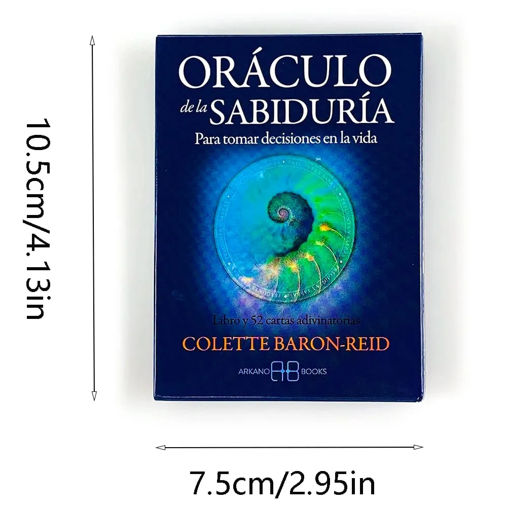 Oráculo De La Sabiduría Oracle Cards Spanish Version Wisdom Divination Deck Fortune‑Telling Cards Game for Collectors Gifts