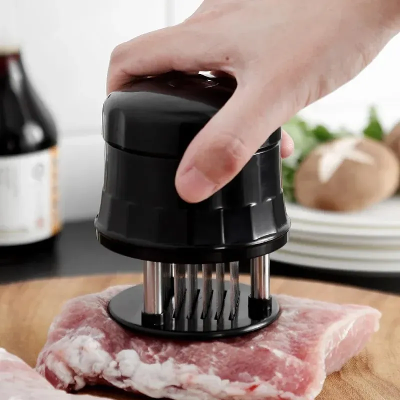 56 Blades Needle Meat Tenderizer Stainless Steel Meat Beaf Steak Mallet Meat Tenderizer Portable Hammer Pounder Cooking Tools — image 2