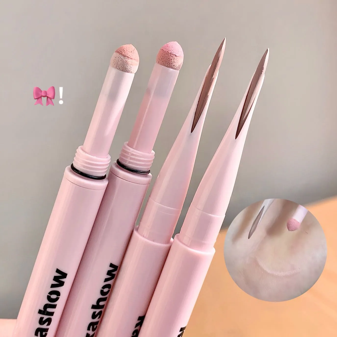 Half Moon Shaped Double Headed Sleeping Silkworm Silk Eyeliner Pen Diamond Glitter Matte Aegyosal Pen Brightening Cream Eye S — image 4