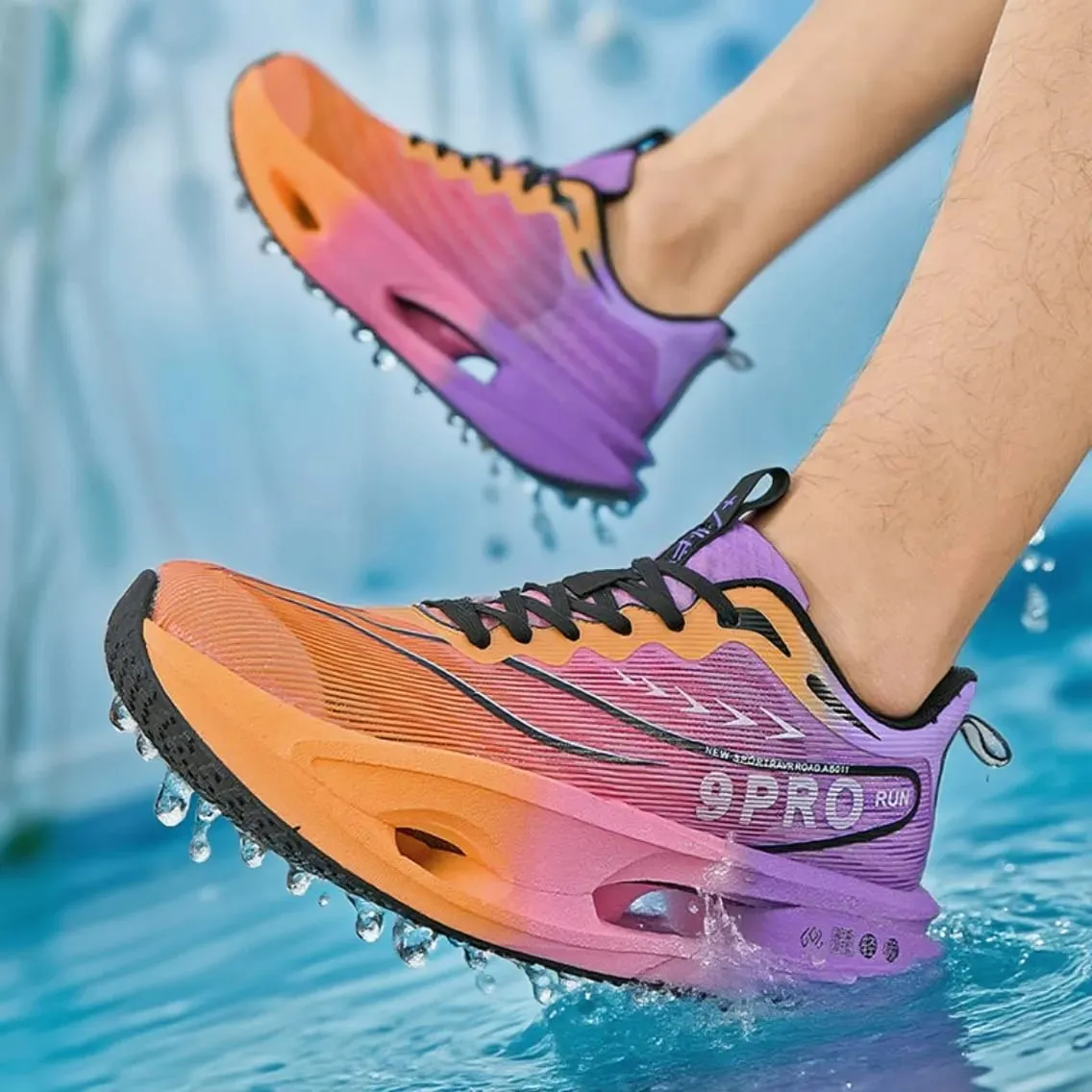 Men Running Shoes Breathable Sports Sneakers Casual Basketball Walking Marathon Athletic Shoes Lightweight Comfortable Women — image 3