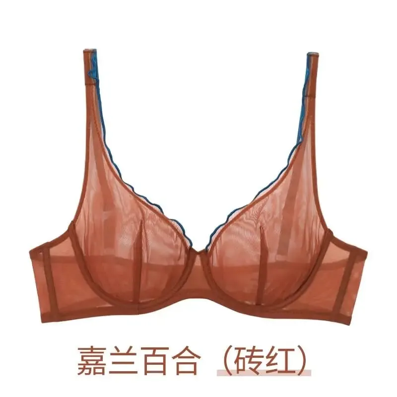 Ensemble de Lingerie Non rembourré pour femmes soutien-gorge Push Up bonnet complet soutien-gorge Push Up léger d'été pour femmes soutien-gorge de soutien Ultra mince meilleur vendeur — image 11