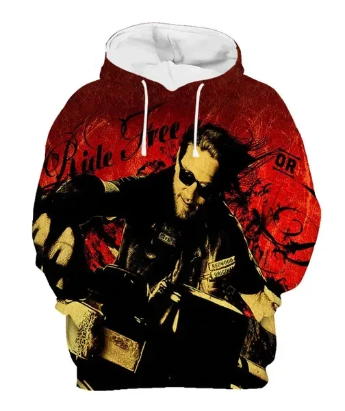 Men's Street Style 3D Sons of Anarchy Print Hoodies Sweatshirts Autumn/Winter Unisex Loose Casual Tracksuit Outdoor Y2k Pullover — image 11