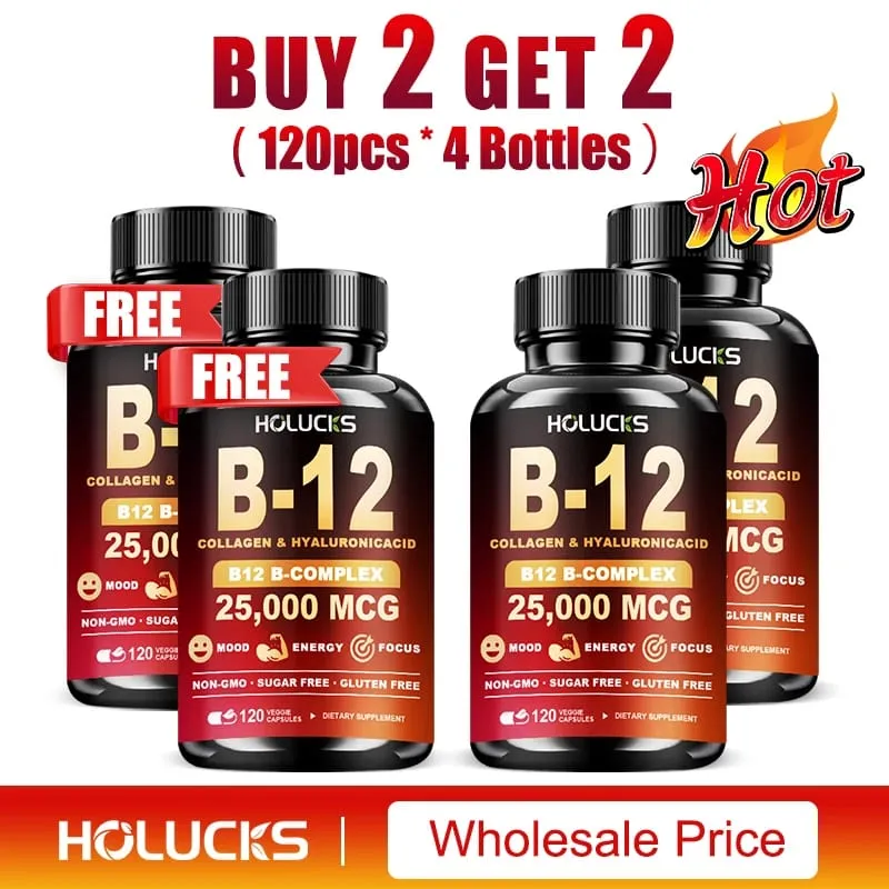 Vitamin B12 Complex Supplement Benefit Brain & Heart Function Support Memory Learning Metabolism Helps Boost Natural Energy