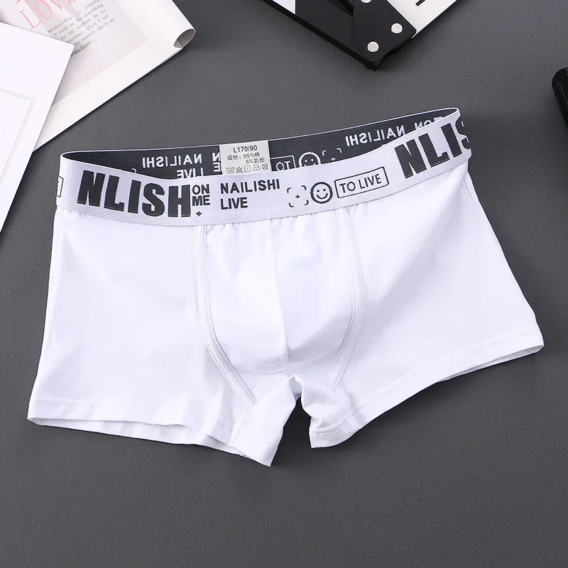 [Bloom the love] Jenama Solid 1pcs/3pcs Boxer Lelaki Seluar Dalam Kapas Boxershort Mens Boxers Man Cuecas Masculina Saiz M-3XL nl-112