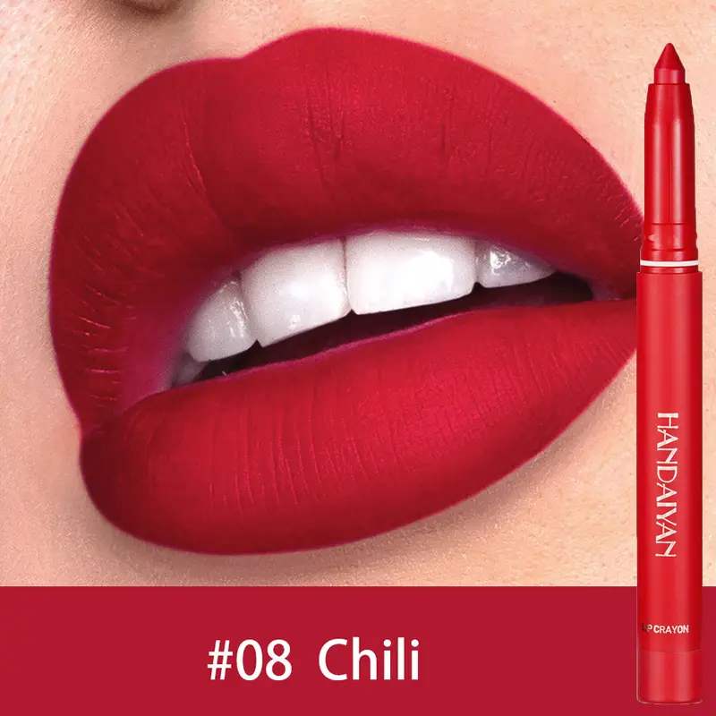 Waterproof Cherry Red Matte Lipstick Sex