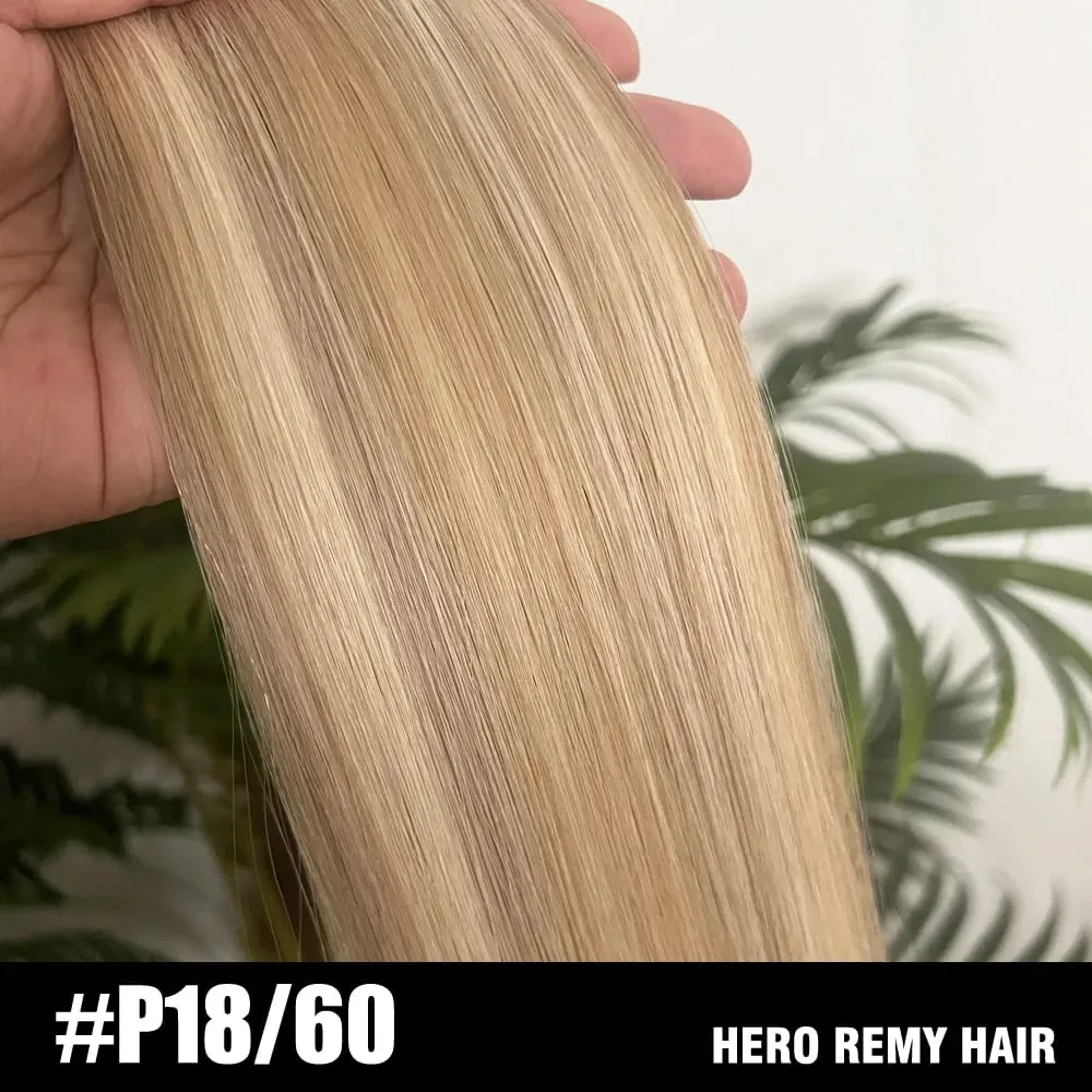 Natural PU Skin Weft Invisible Injection Tape In Human Hair Extensions Double Side Blonde Tape Ins Hair Extensions 2.5g/pieces
