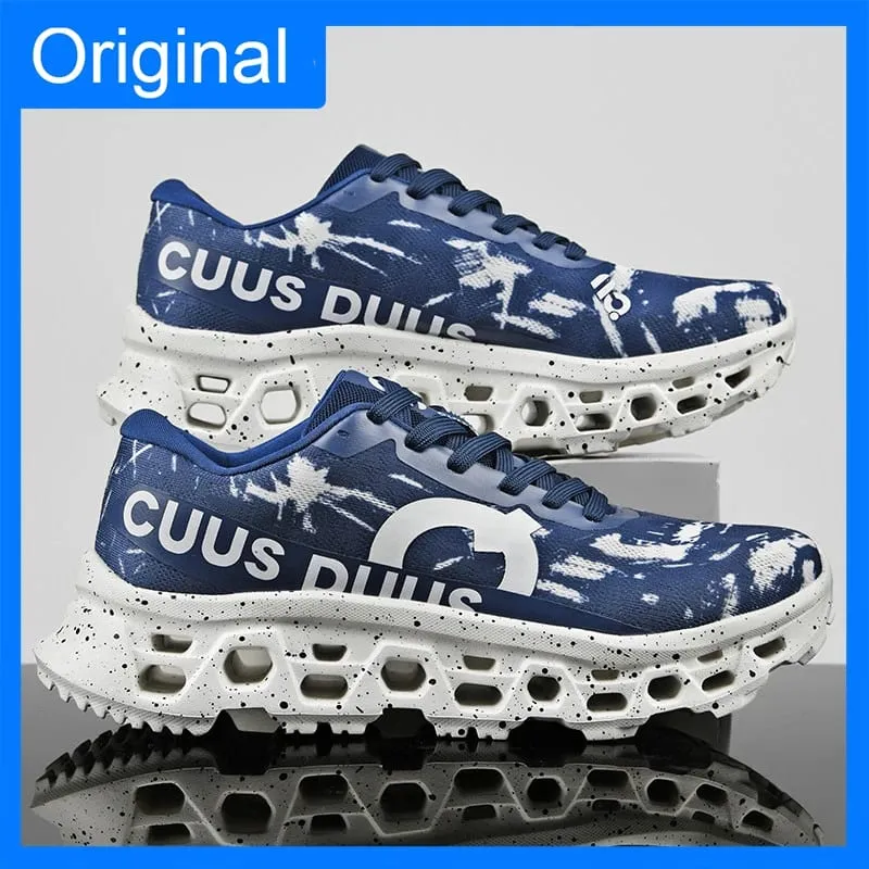 Men Sneakers High-quality Mesh Breathable Hollow Out Soft Sole Rebound Anti Slip Marathon Sports Shoes Comfort Outdoor Running — image 4