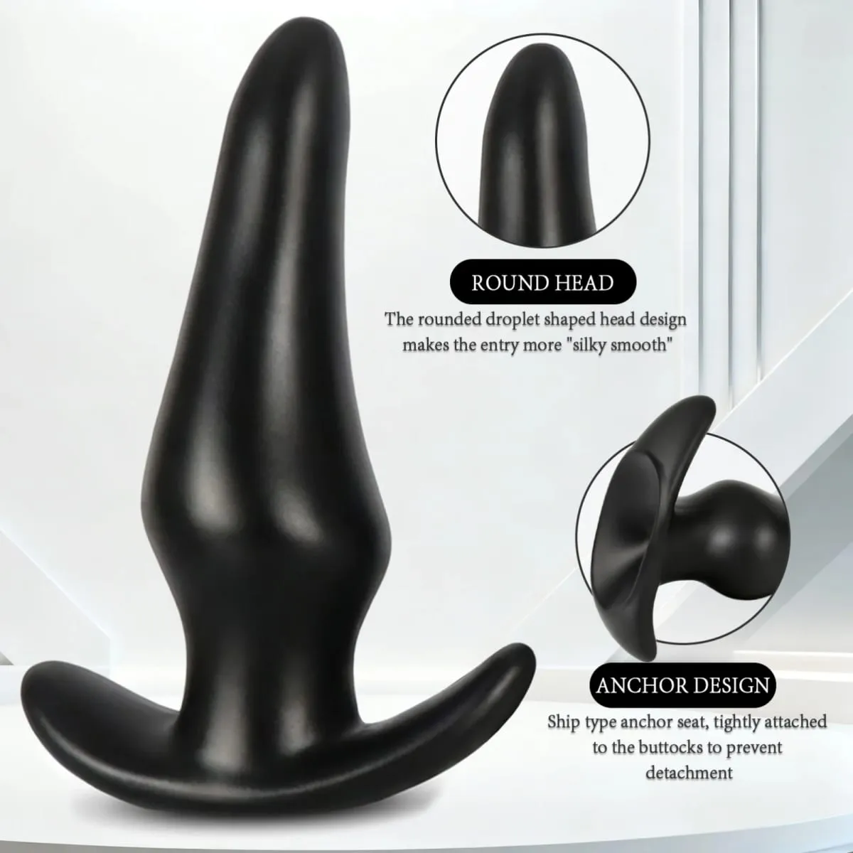 3 Different Sizes Anal Plug Soft Silicone Anal Butt Plug Stimulator Adult Sex Toys For Women Gay Prostate Massager Anal Trainer