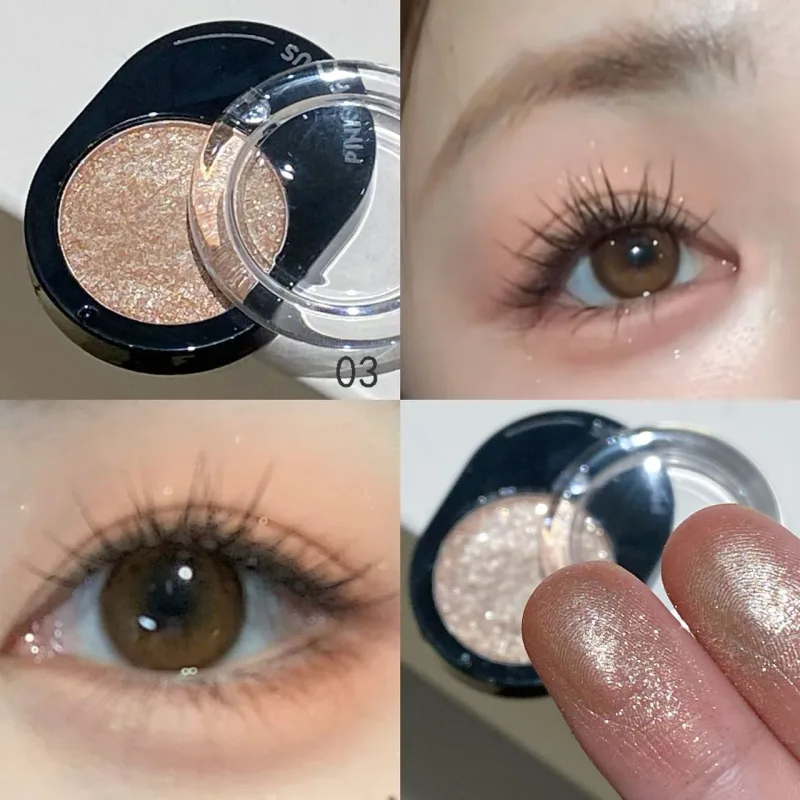 12 Colors Diamond Shining Eyeshadow Cosmetics Long Lasting Silky Easy To Color Pearl Light Brightening Eye Shadow Makeup Palette