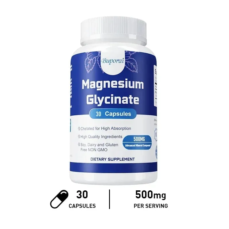 Magnesiumglycinat – unterstützt die Gesundheit von Nerven, Herz und Muskeln, hilft bei Stress, die Schlafqualität und unterstützt die Muskelregeneration — image 8