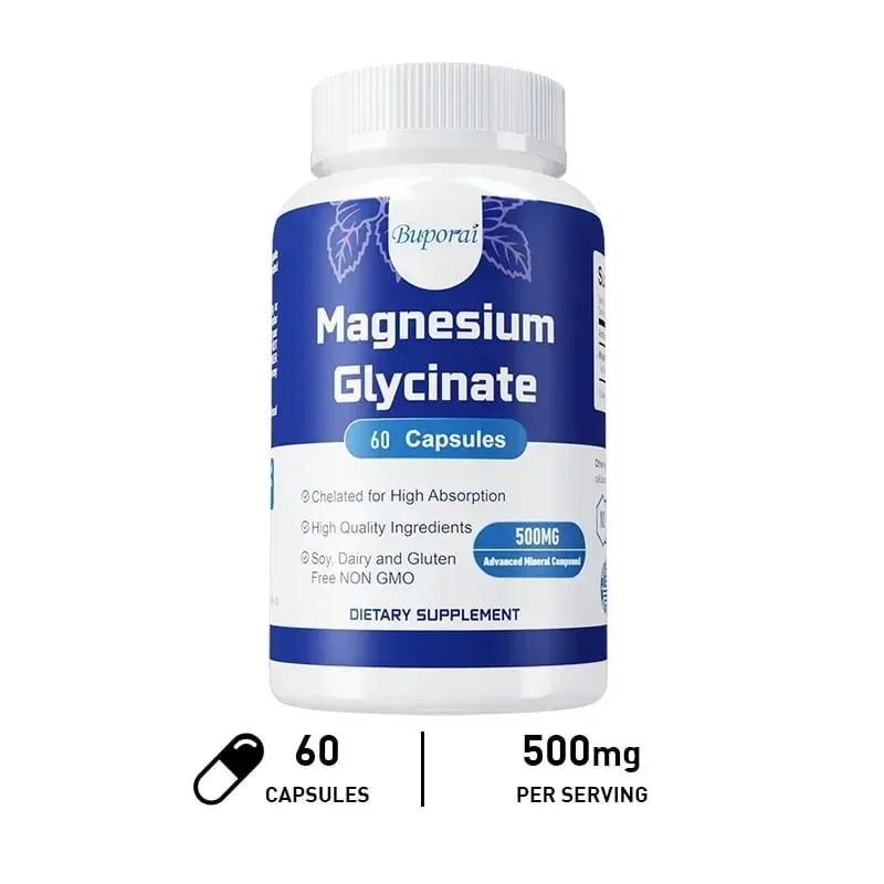 Magnesiumglycinat – unterstützt die Gesundheit von Nerven, Herz und Muskeln, hilft bei Stress, die Schlafqualität und unterstützt die Muskelregeneration — image 10