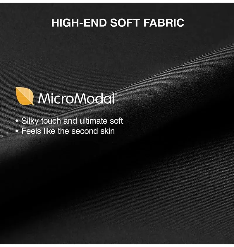 David Archy 3-pack Herrunderkläder Boxershorts Basic MicroModal Soft Andas Herr Dual Pouch Boxers Snabbtorka Sport Fitness
