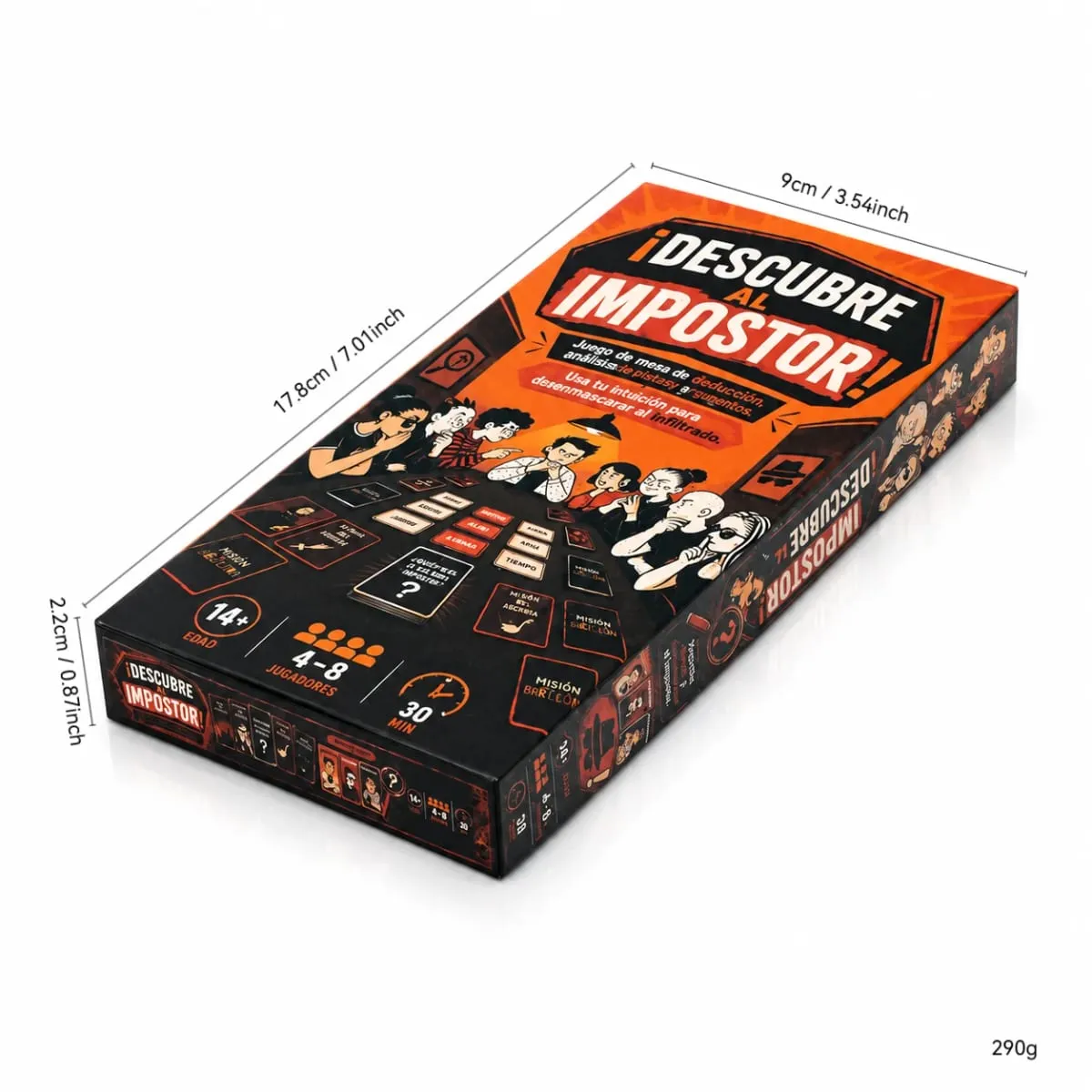 Descubre Al Impostor Card Game Secret Word Deduction Game Hidden Role Bluffing Strategy Mystery Game with Clue Giving Voting Rol — image 2