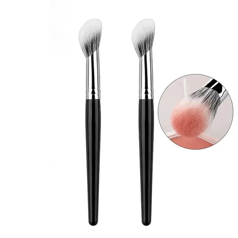 1/2 ks Peach Heart štětec na tvářenku Pudr na tvářenku Krémové tekuté štětce na líčení na tváře Ploché Malé Přesné štětce na líčení štětců — image 9