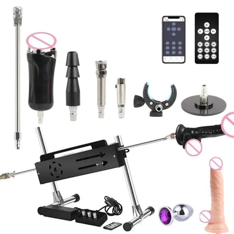 70W/120W/200W Power Sex Machine Silent Adults Masturbation Vac-u Lock Sex Machine With Dildo for Women Sex Toys