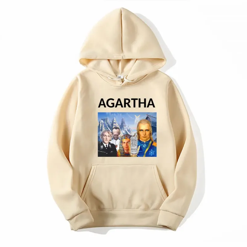 HollowEarth Agartha Meme Graphic Sweatshirt Men Women Hip Hop Vintage Style Hoodies Oversized Long Sleeve Comfort Loose Pullover — image 7