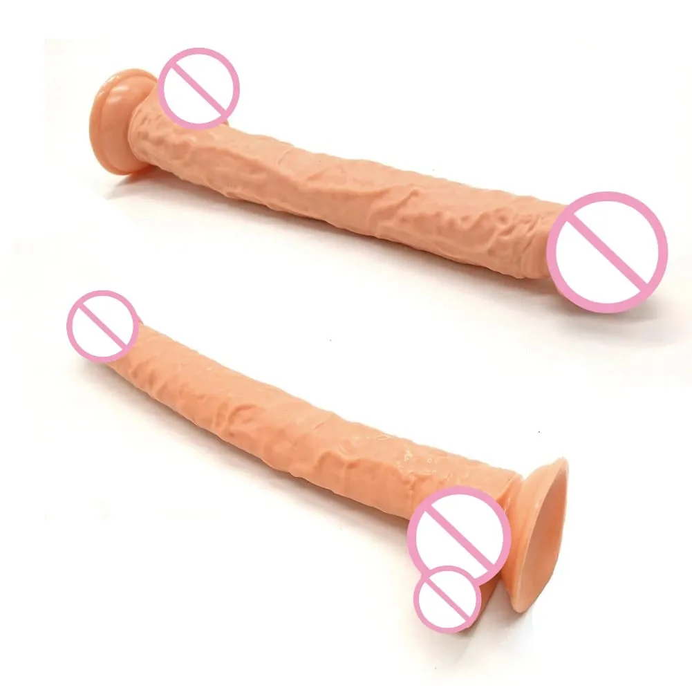 40cm Realistic Long Dildo Big Penis Huge Dildos Vaginal Masturbation G Spot Stimulation Anal Butt Plug For Women Sex Toys 18+ — image 1