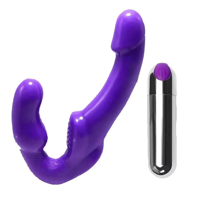 Strapless Strap on Dildo Vibrator Wireless Remote Control Double Penetration Vibration Adult Products Sex Toys For Women Lesbian — image 1
