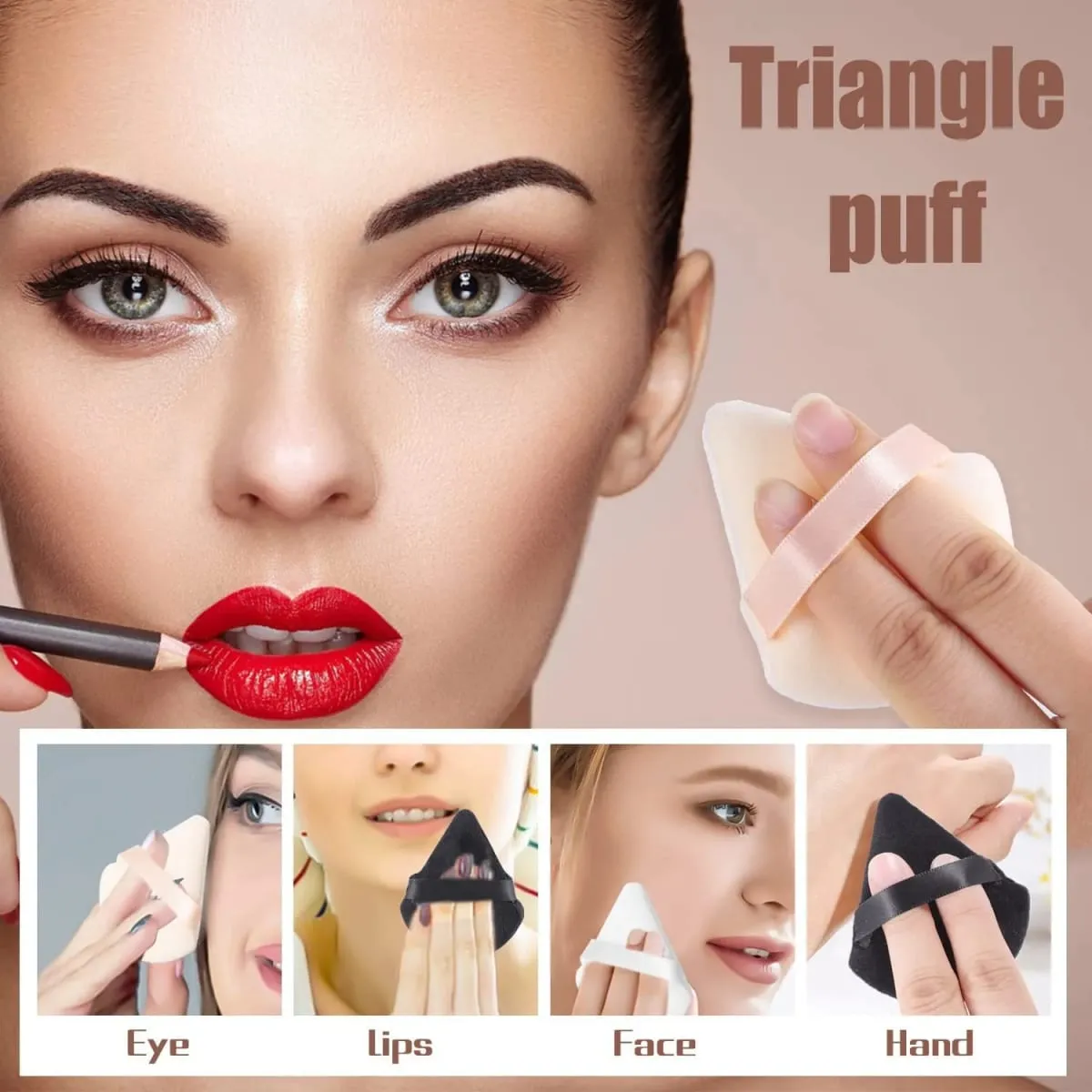Powder Puff Face Makeup Sponge Cosmetics Soft Cotton Face Powder Puff Washable Velvet Makeup Puff Tools — image 6
