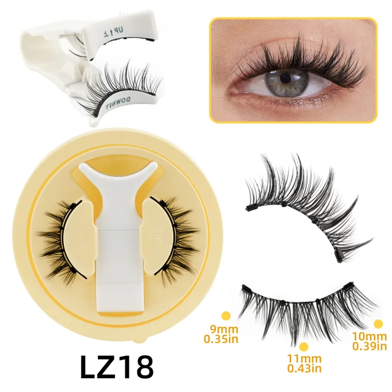 1 Set Magnetic Eyelashes Reusable Cat Eye Magnetic Lash Cosplay Sensitive Eye Friendly Natural Curler False Lashes Make Up Tool — image 14