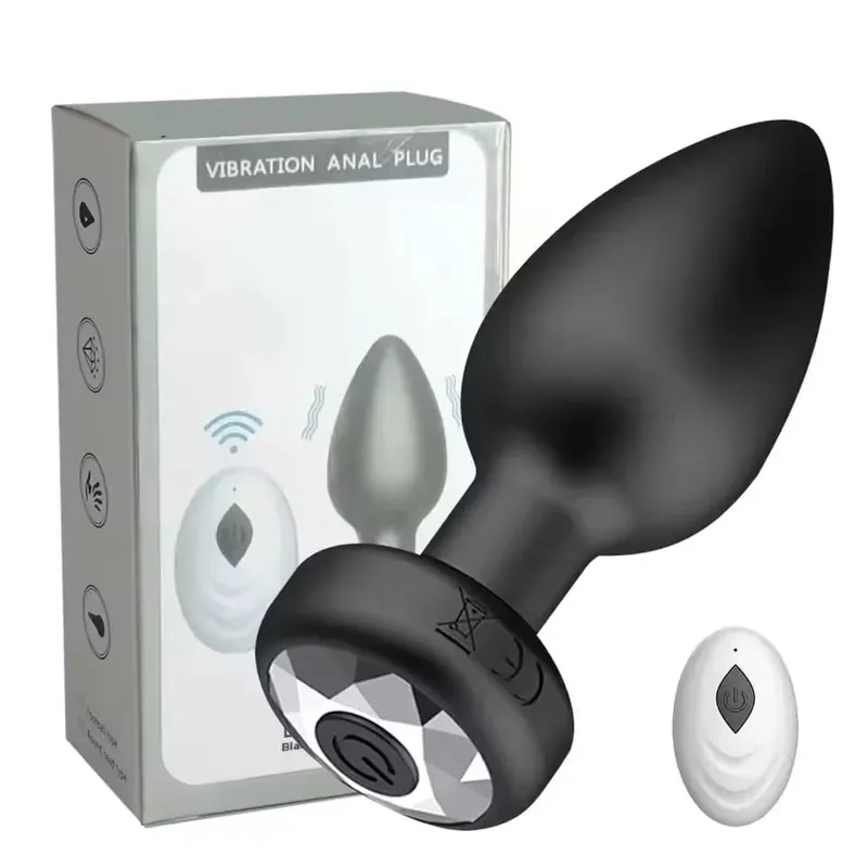 Powerful Anal Plug Vibrator for Men Women Female Vagina Remote Stimulator Prostate Butt Plug Sex Toys for Adult Couples 18+