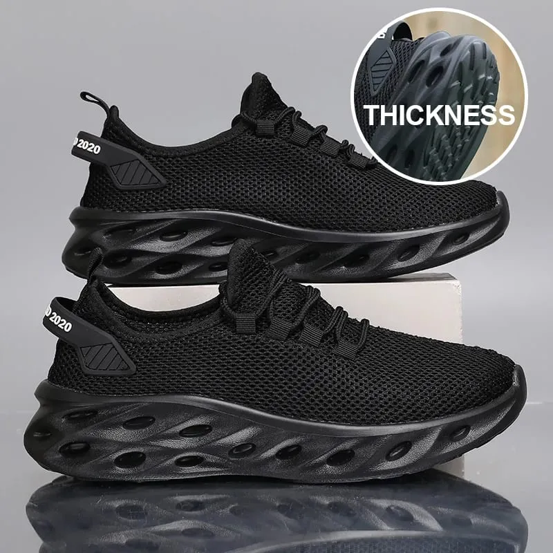 Four Seasons Men's Outdoor Sports Running Mesh Shoes Thick Sole Breathable Casual Walking Lightweight Sneakers Size 37-47 — image 1