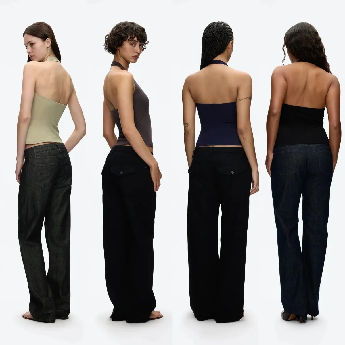 Tank Halter Neck Camisole High Elasticity Slim Fit Backless Top U-Neck Halter Backless Slim Fit Camisole Versatile Outerwear Base Shirt Spicy Girl Style Sleeveless Top — image 5