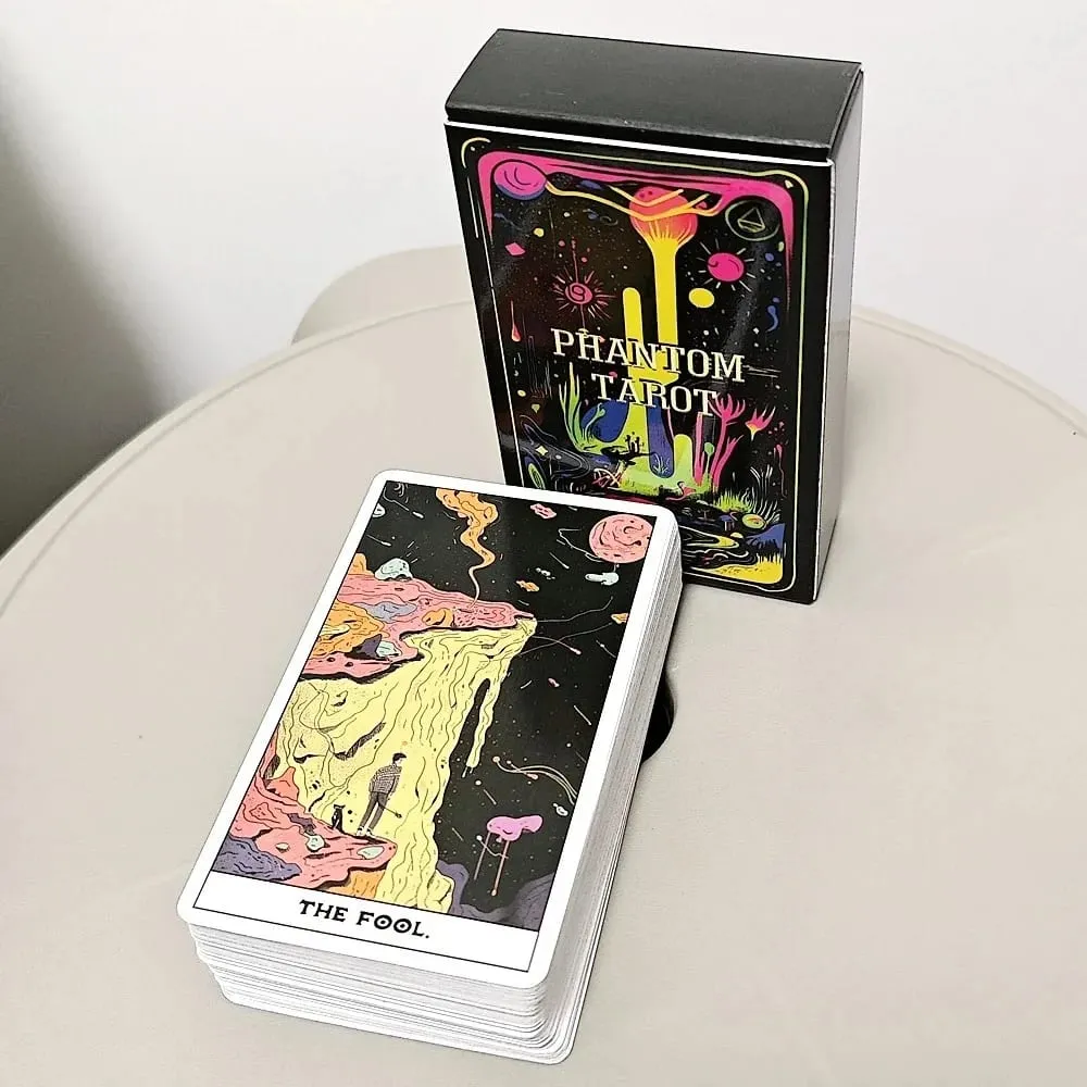 Phantom Tarot Complete Set of 78 Personalized Neon Art Style Desktop Divination Party Entertainment Board Game Cards — image 3