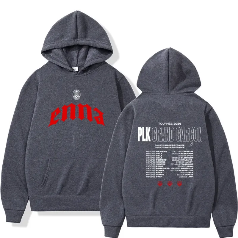 Rapper PLK Grand Garcon 2026 Tour Merch Hoodies Men Women Clothing Fashion Hip Hop Pullovers Long Sleeves Sweatshirts Streetwear — image 3