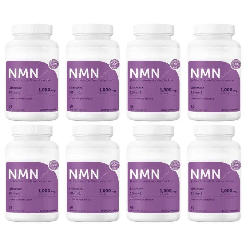NMN Capsules 1000mg Per Serving with Resveratrol CoQ10 Vitamin C Vegan Formula Daily Wellness Supplement Clean Ingredients 120Ct — image 11