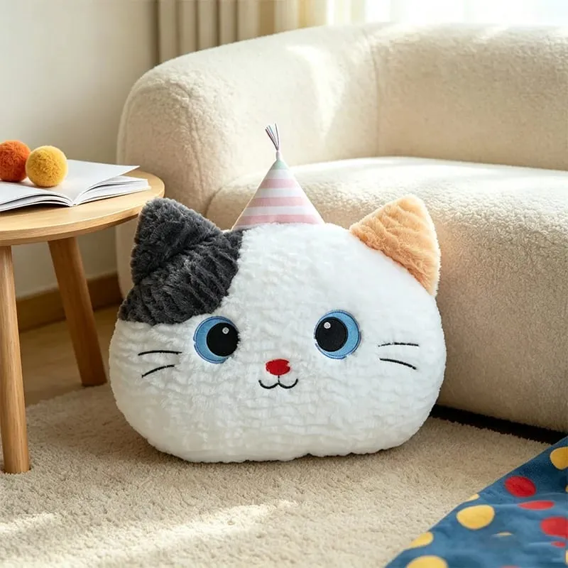 Cute Cartoon Animal Plush Pillow Soft Fluffy Pig Frog Cat Fox Sheep Kawaii Stuffed Cushion For Sofa Bedroom Home Decor Gift — image 14