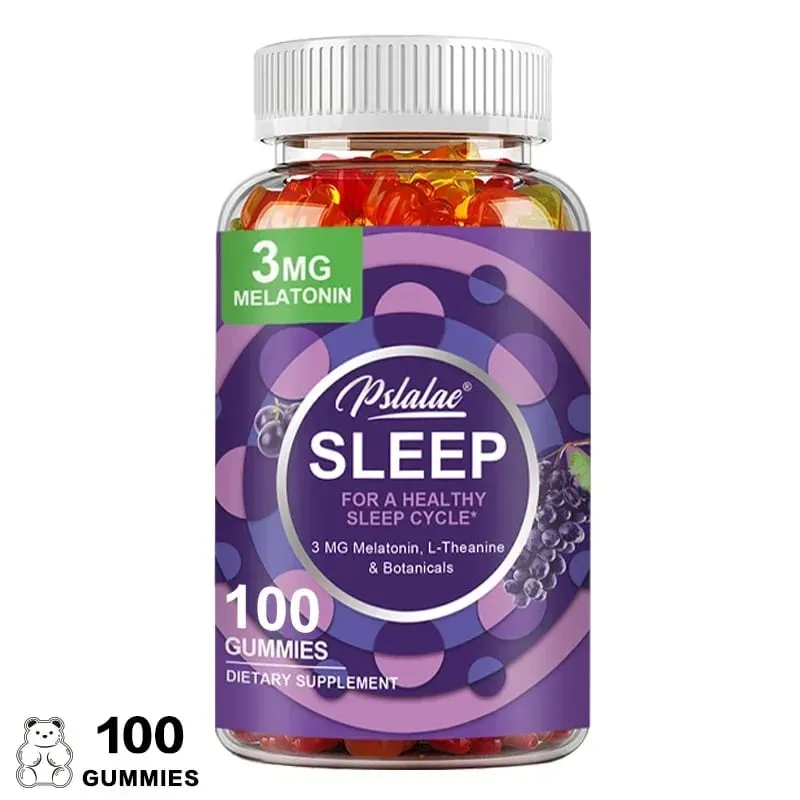 Melatonin Gummies Anxiety Stress Relief Help Sleep Save Insomnia Body Clock Adjustment for Adult — image 10
