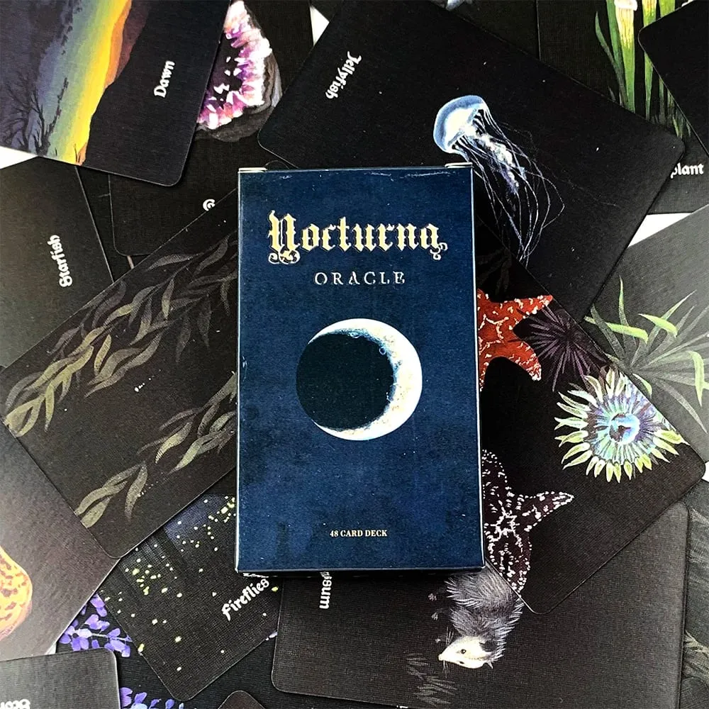 New Nocturna Oracle Deck A 48 Pcs Oracle Cards Mystical Artwork Durable & Portable Perfect For Spiritual Guidance & Collectors — image 1