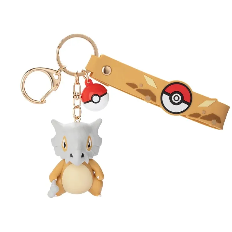 Ægte Pokemon Pikachu nøglering Gengar Morpeko Cubone Snorlax Mimikyu Anime Action Figur Legetøj Nøglering Duftvedhæng Gave