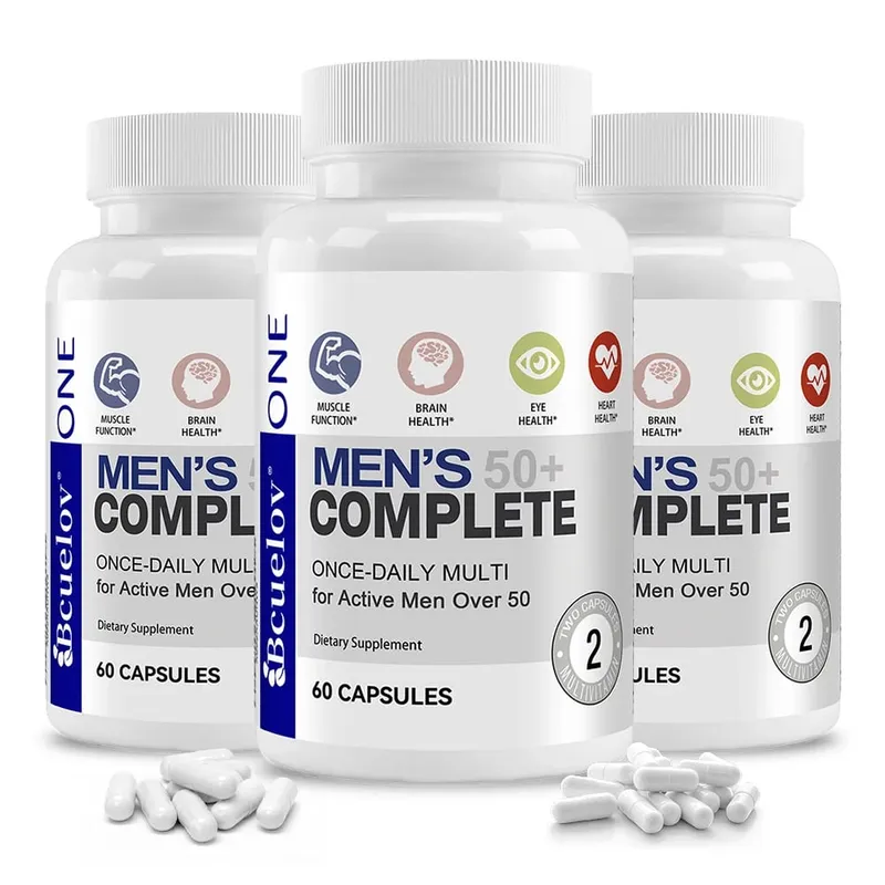 Men's Multivitamin for 50+ - High Potency Formula for Brain Eye & Heart Health for Brain Eye & Heart Health 120 Capsules — image 11