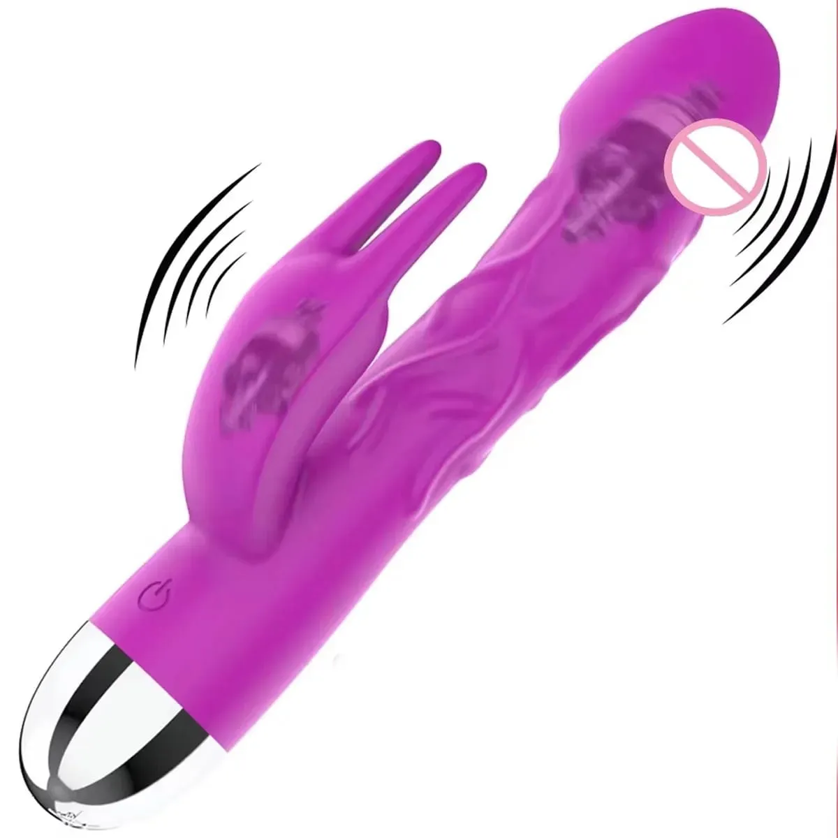 Huge Silicone Dildo Rabbit Vibrator for Women Clitoris Stimulation Massage 10 Speed G Spot Vibrator Adult Sex Toys — image 1