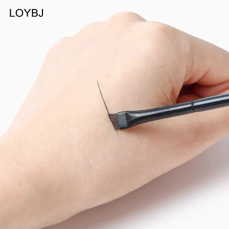 3/6/9/15/30PCS Ultra Thin Blade Eyeliner Brush Set Fine Angle Flat Eyebrow Brush Under The Eyes Flat Head Precise Detail Brushes — image 4