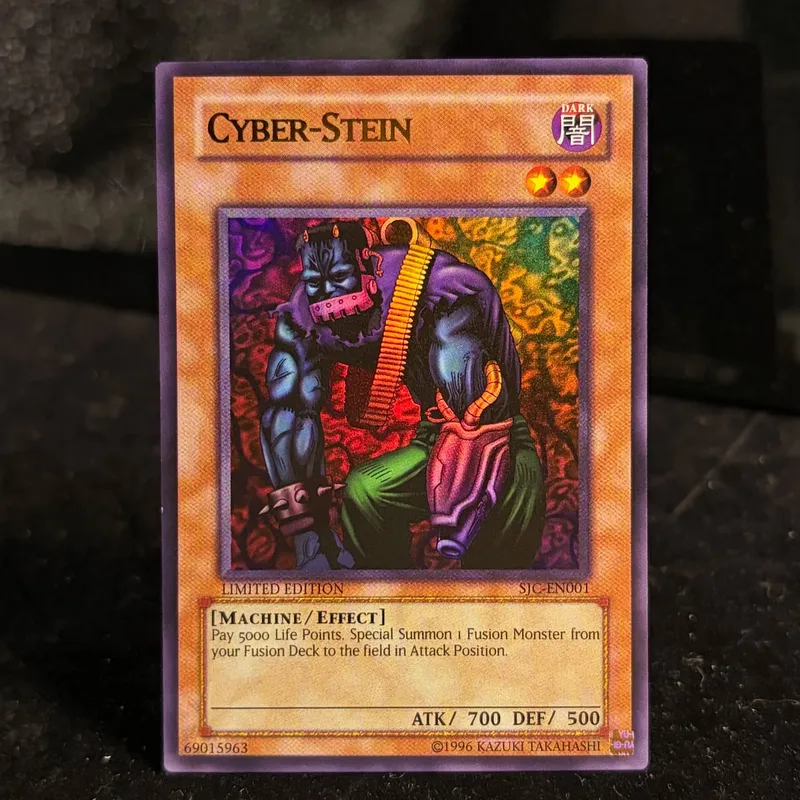 YuGiOh! TCG Cyber-Stein EN001 Shonen Jump Championship Limited Edition Ultra Rare Solemn Judgment Paladin Vintage YGO Foil Card