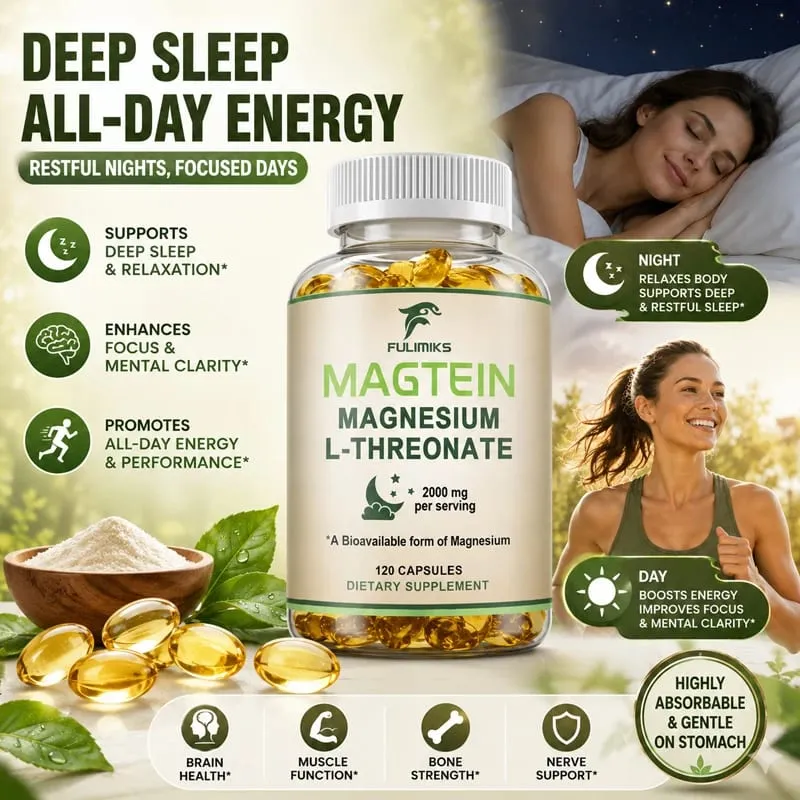 Magtein Magnesium L-Threonate Supplement Clinically Studied to Boost Brain Magnesium Improve Memory Focus & Restful Sleep — image 3